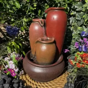Image of Tranquility Water Features - 3 Pouring Urns Mains Powered Water Feature