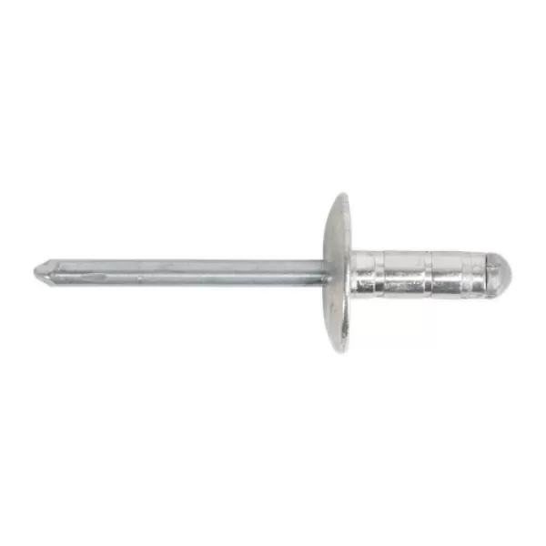 Image of Sealey RM4813L Aluminium Multi-Grip Rivet Large Flange 4.8 x 13mm Pack of 200