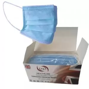 Image of ValueX Type 11R Fluid Resistant Disposable Face Masks Pack 50 -
