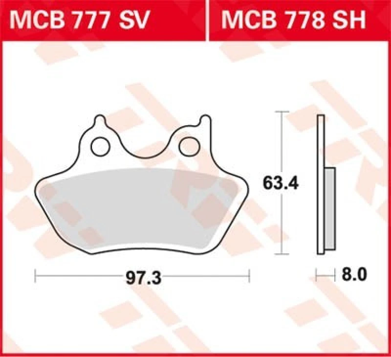 Image of TRW Lucas Sintered lining MCB778SH
