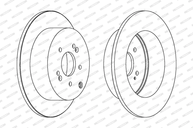 Image of Brake disc FERODO DDF1671C