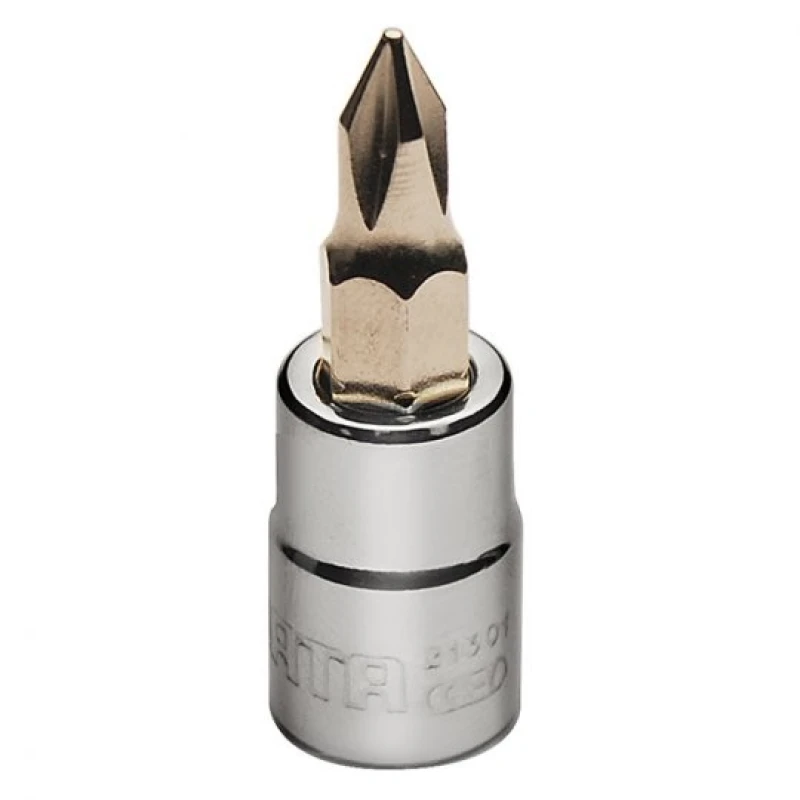 Image of SATA 21301 Screwdriver Bit Square Drive Tang Size: 6.3 (1/4")mm (inch), Chrome steel Chrome steel Screwdriver Bit (5514)