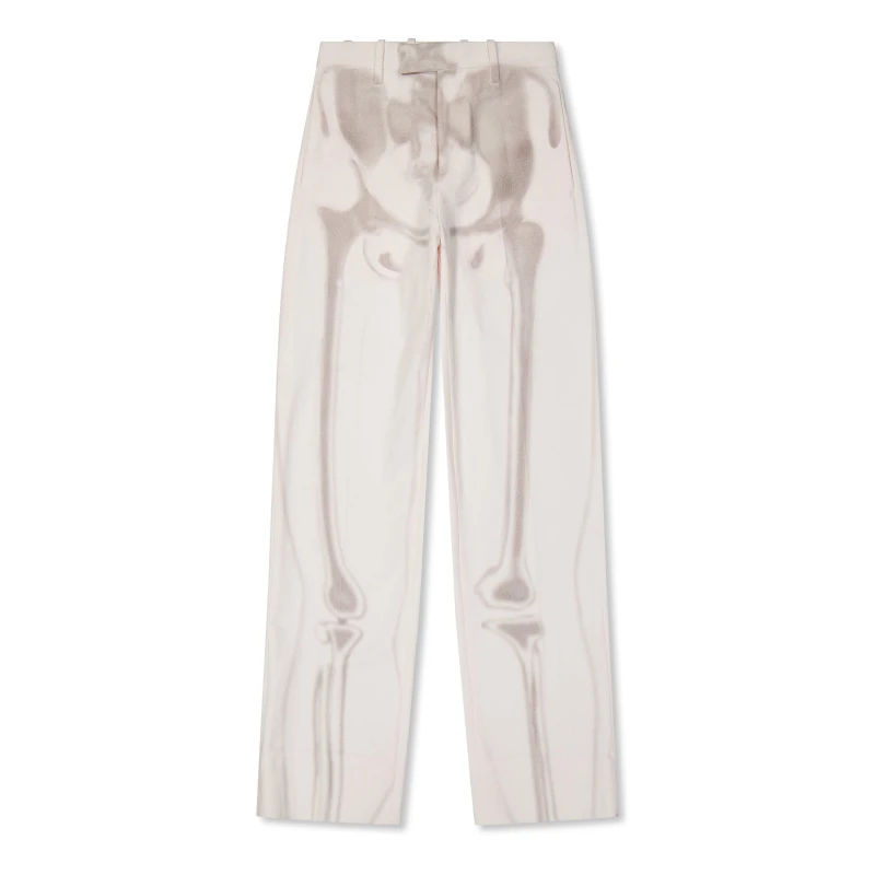 Image of Off White Mens Body Scan Dnm Pant Skeleton Graphic Jeans White male 46