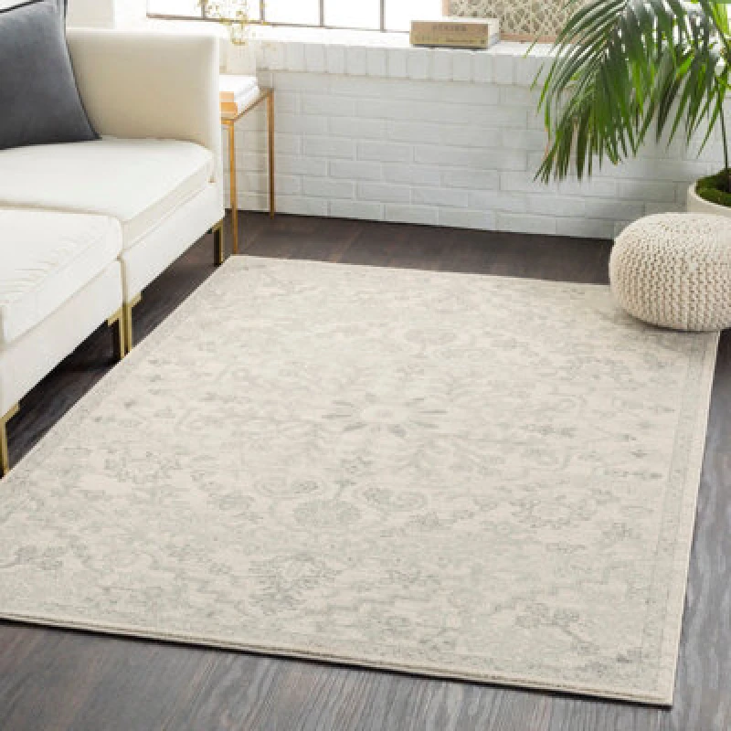 Image of Livabliss Vintage Oriental Boho Light Beige Lou Area Rug 120 X 170 Cm - Easy Care, Non Shedding, Ideal For Living Room & Bedroom