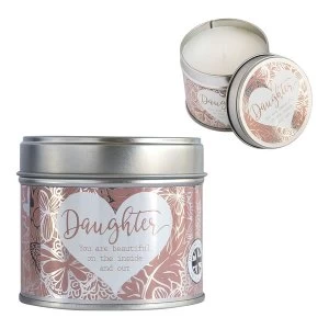 Image of Said With Sentiment Daughter Scented Candle Tin