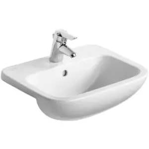 image of Armitage Shanks Profile 21 Semi Countertop Basin with Overflow 500mm Wide - 1 Tap Hole