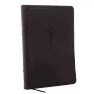 Image of nkjv value thinline bible large print leathersoft Black red letter edition
