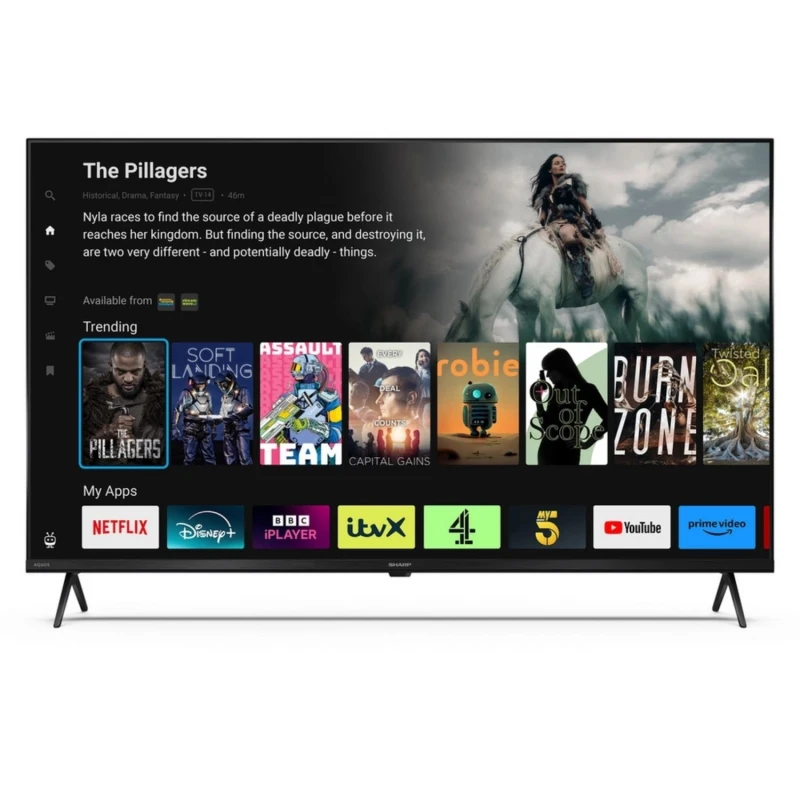 Image of Sharp 43" Smark 4K Ultra HD LED TV 4T-C43HM5245KB Black