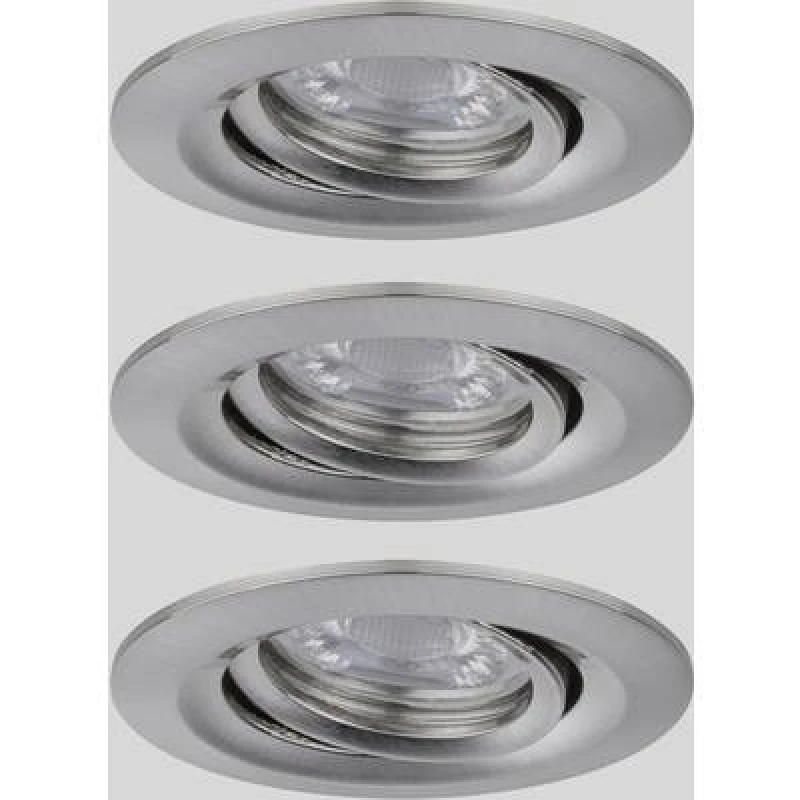 Image of Paulmann Paulmann 92973 EBL Nova mini Plus Coin LED recessed light 3 Piece set 4.20 W Iron 92973