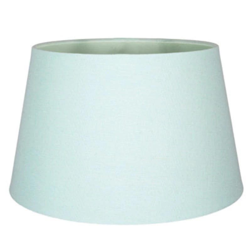 Image of Happy Homewares Traditional 30Cm Duck Egg Linen Fabric Drum Table/pendant Lampshade 60W Maximum