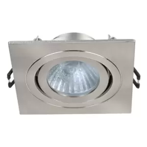 Image of Spa Cali Square Tiltable Downlight Satin Chrome