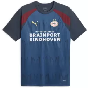 Image of Puma PSV Eindhoven Pre Match Shirt 2023 2024 Adults - Grey