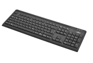 Image of Fujitsu KB410 keyboard USB QWERTZ German Black
