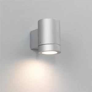 Image of 1 Light Outdoor Wall Light Painted Silver IP44, GU10