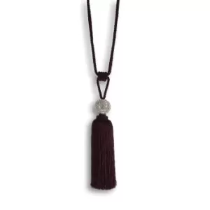 Image of Riva Home Crystal Ball Tie Back (One Size) (Damson)