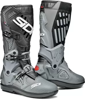 Image of Sidi Atojo SRS Motocross Boots Black Grey