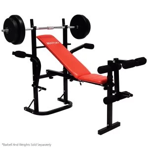 image of Charles Bentley Fitness Multi Use Exercise Weight Bench Gym Resistance Workout