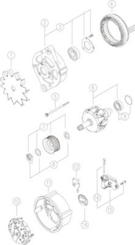 Image of Alternator MAHLE MG 597