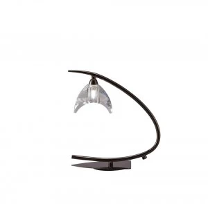 Image of Table Lamp 1 Light G9 Small, Black Chrome