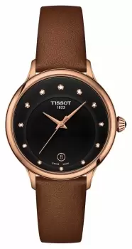 Tissot T1332103605600 Odaci-T Black Diamond Set Dial Watch