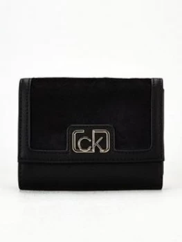Image of Calvin Klein Small Fold Over Purse - Black