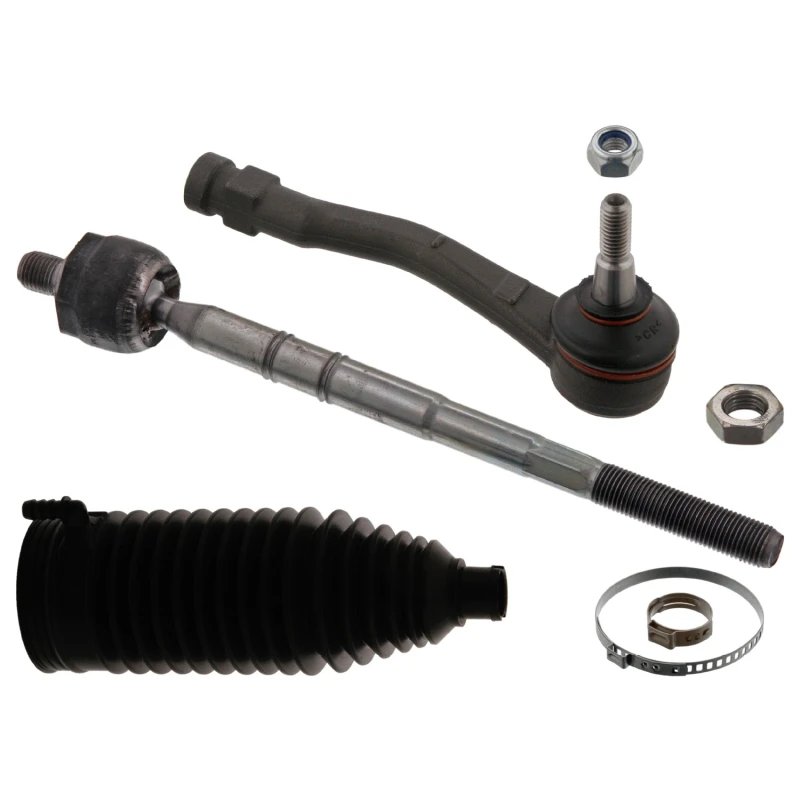 Image of FEBI BILSTEIN 44933 Tie Rod Front Axle Right, with nuts, with bellow Rod Assembly (284)