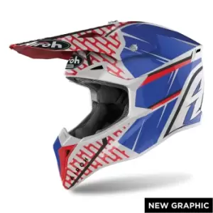 Image of Airoh Wraap Idol Red Blue M