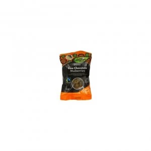 Image of THE RAW CHOCOLATE COMPANY LTD - Raw Chocolate Mulberries 28g Organic Fairtrade