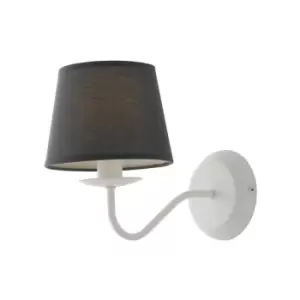 Image of Netlighting Favola Wall Lamp with Shade White, Fabric 28x21cm