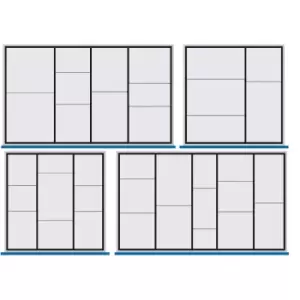 image of 10 Compartment Metal Divider Sets for 150mm drawer