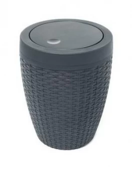 Image of Addis 5L Faux Rattan Bathroom Bin