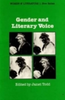Image of Gender and Literary Voice by Janet Todd Book