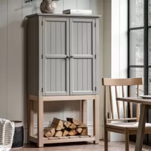 Image of Elda 2 Door Display Cabinet Taupe