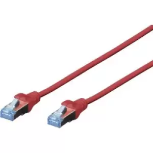 Image of Digitus DK-1531-030/R RJ45 Network cable, patch cable CAT 5e SF/UTP 3m Red