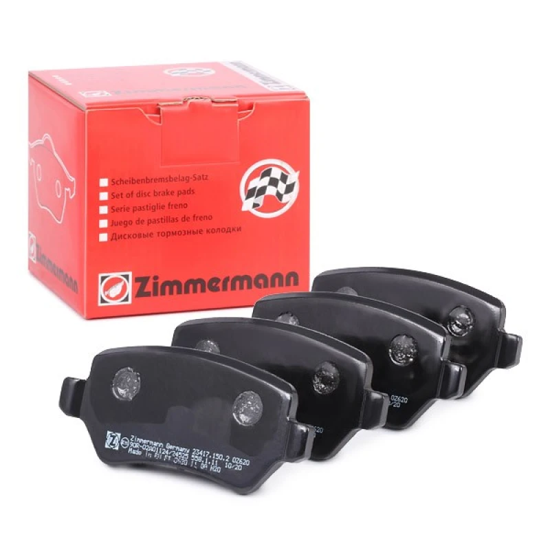 Image of ZIMMERMANN 23417.150.2 Brake pad set Rear Axle, Photo corresponds to scope of supply Brake Pad Set,disc brake (402)