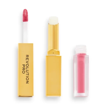 Image of Revolution Pro Supreme Stay 24 Hour Lip Duo 1.5g (Various Shades) - Struck