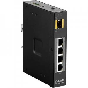 Image of D-Link DIS-100G-5PSW Network RJ45/SFP switch 4+1 ports PoE