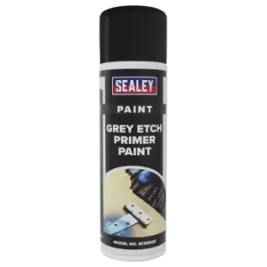 image of Sealey Grey Etch Primer Paint 500ml Pack of 6