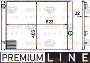 Image of x1 Behr Heat Exchanger 8MK376719-131 Genuine replacement part for Car Made in DE