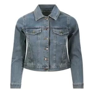 image of So Denim Ladies Olivia Denim Jacket (M) (Light Blue Wash)