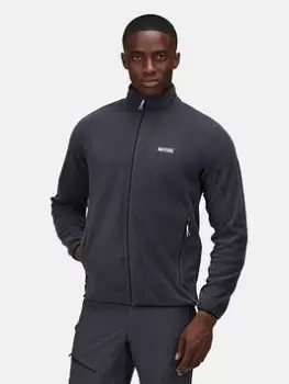 image of Regatta Hadfield Full Zip Fleece, Grey Size M Men