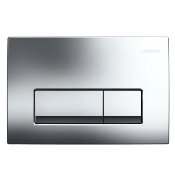 image of Geberit Delta50 Flush Plate - Gloss Chrome