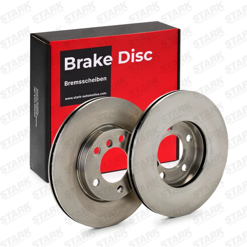 Image of STARK SKBD-0022970 Brake disc Front Axle, Vented, Cast Iron, Uncoated, Untreated, without bolts/screws Cast Iron Brake Disc (82)