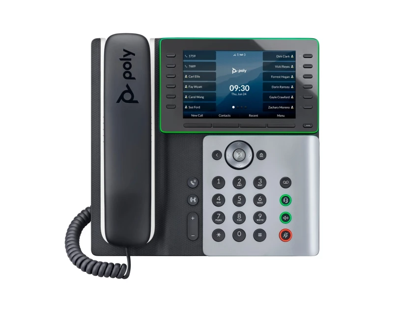 Image of HP POLY Edge E500 IP Phone and PoE-enabled 82M94AA