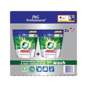 image of Ariel Professional Liquipods All-in-One Regular 2x50 Pods (Pack of 2) C007292