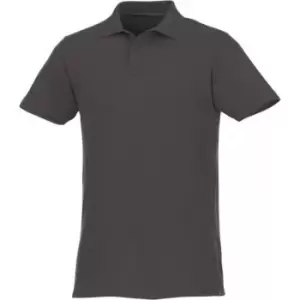 Image of Elevate Mens Helios Short Sleeve Polo Shirt (L) (Storm Grey)
