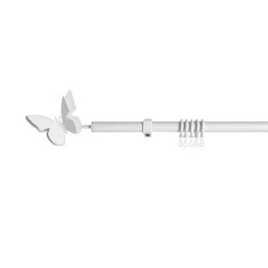 Image of Colours White Extendable Curtain Pole L210cm