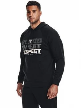 image of Urban Armor Gear Training Project Rock Rival Fleece Hoodie - Black/White Size M Men