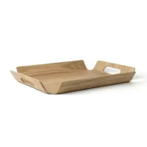 Image of Bredemeijer Serving Tray Madera Design Rectangular Medium in Natural Wood