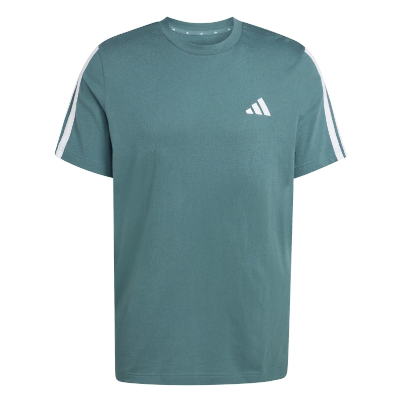 Image of adidas Essentials 3-Stripes T-Shirt Mens Teal male M